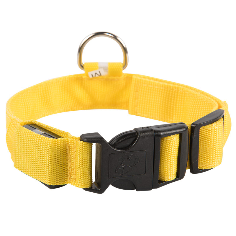 New Pet Led Cat Collar Waterproof Usb Rechargeable Nylon Flashing Light Up Led Dog Collar — image 17