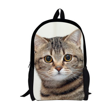 Mochila de Gato para Niños - Cómica con Animales 3D en Denim para Chicos y Chicas — imagen 16