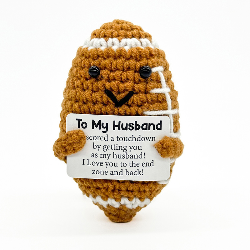 Handmade Knitted Doll Penguin Potato Turtle Dinosaur Donut Cartoon — image 10