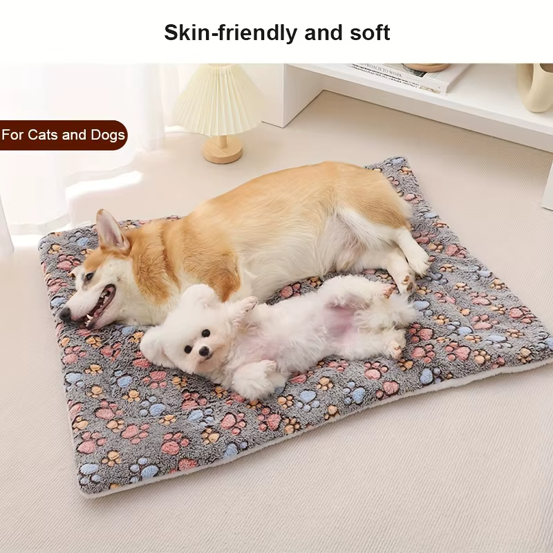 Pet Mat - Thick Cushioned Dog & Cat Bed, All-Season Soft Sleeping Pad, Non-Slip Machine Washable, Ideal for Small to Medium Dogs — image 4
