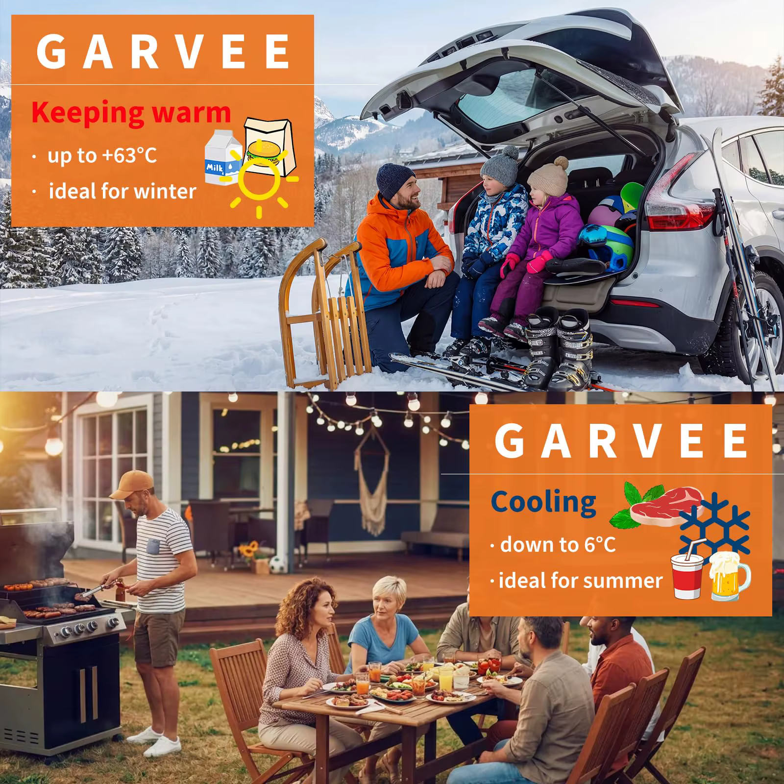 Electric Cooler And Warmer Portable Thermoelectric Fridge With 110V AC 12V Car Plug For Car Truck Camping Travel — image 6