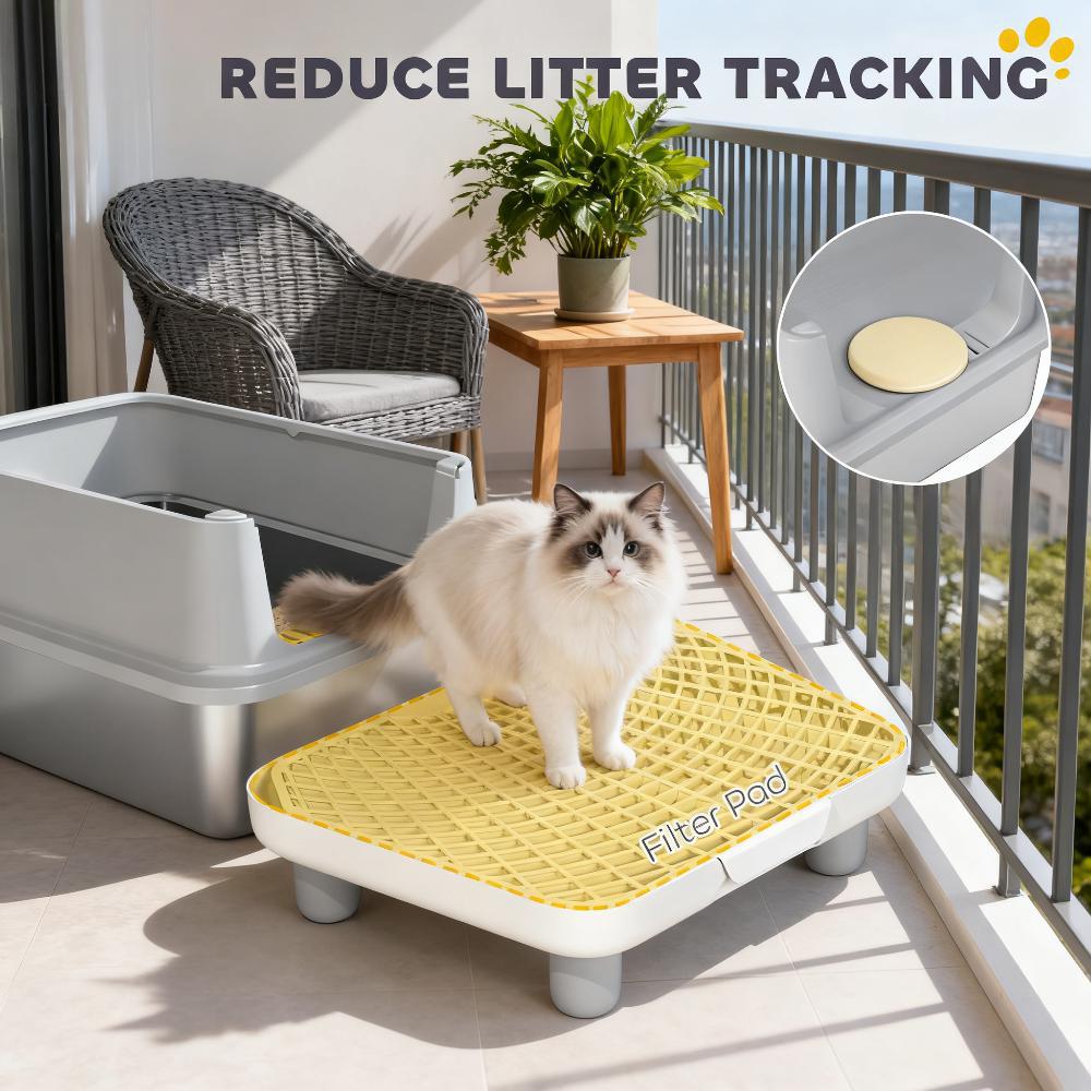 Cat Litter Box, Stainless Steel Litter Scoop — imagen 5