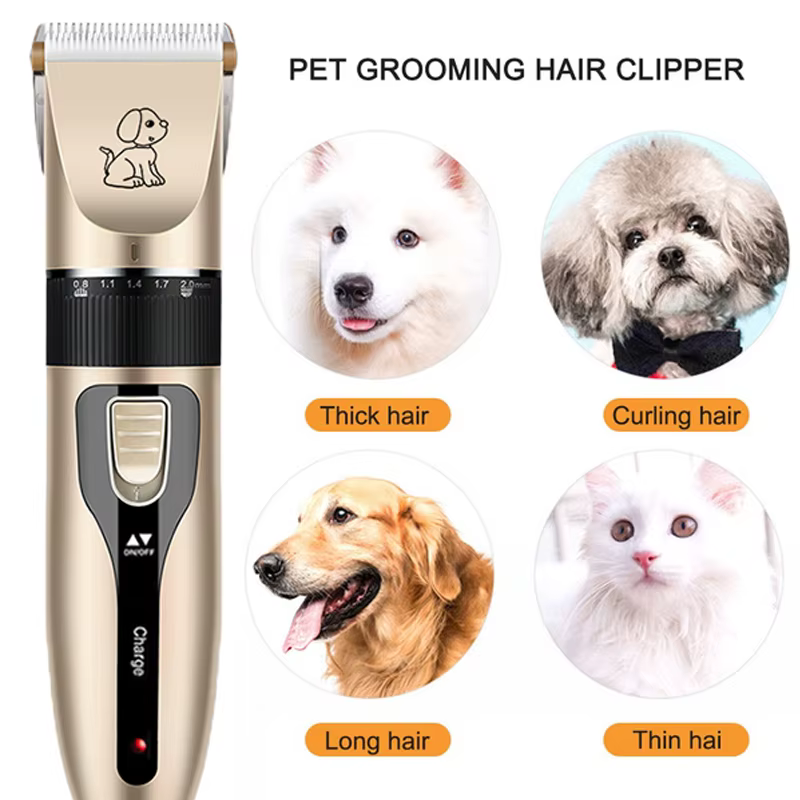 Electric Pet Clipper Grooming Kit For Dogs Reachageable Trimmer Haircut Cat Hair Cutting Remover Professional Machine Set — image 2