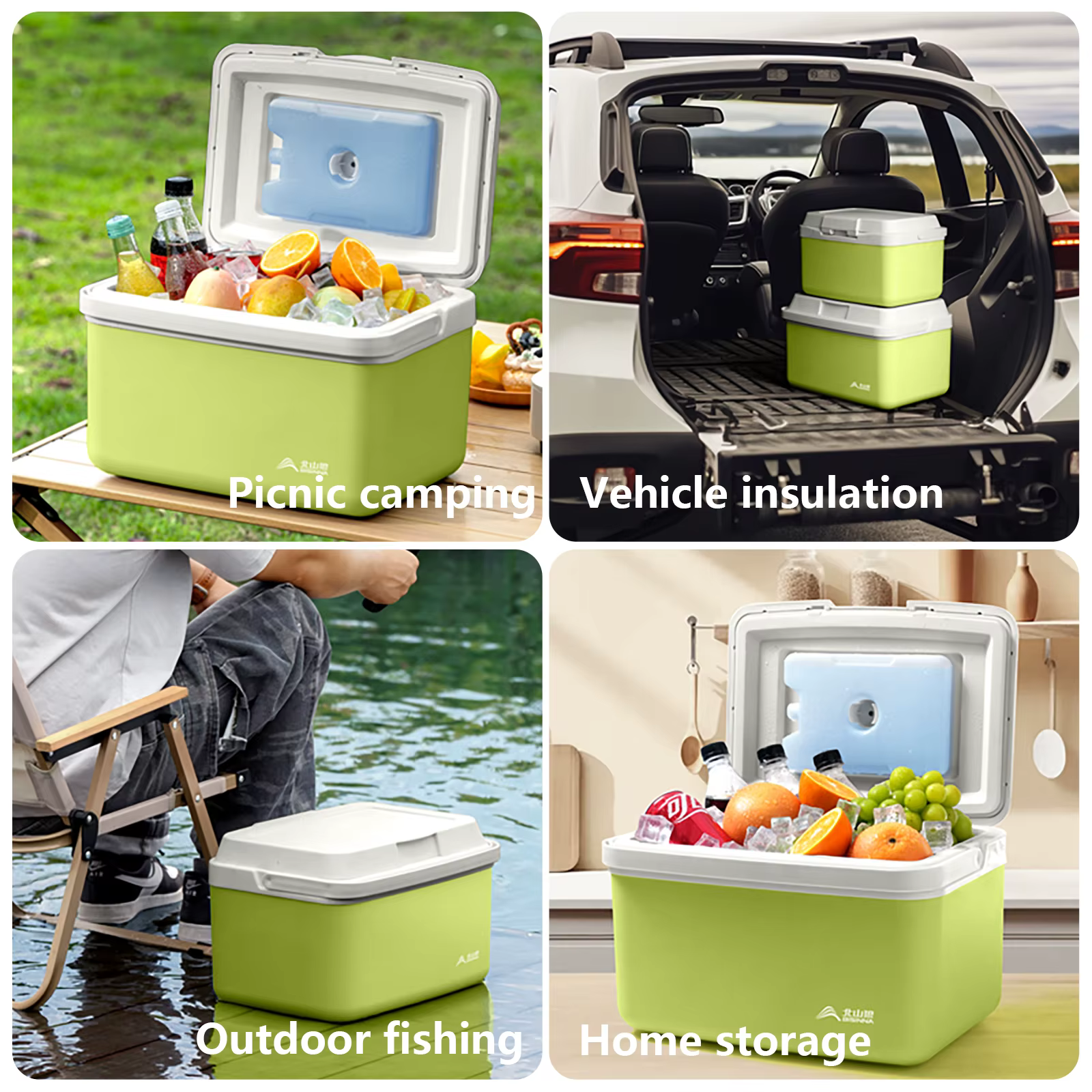 BISINNA Camping Ice Box 6L/9L/15L Portable Fishing Cooler Box Car Fridge Outdoor Beach Fishing Picnic Barbecue Ice Bucket — image 6