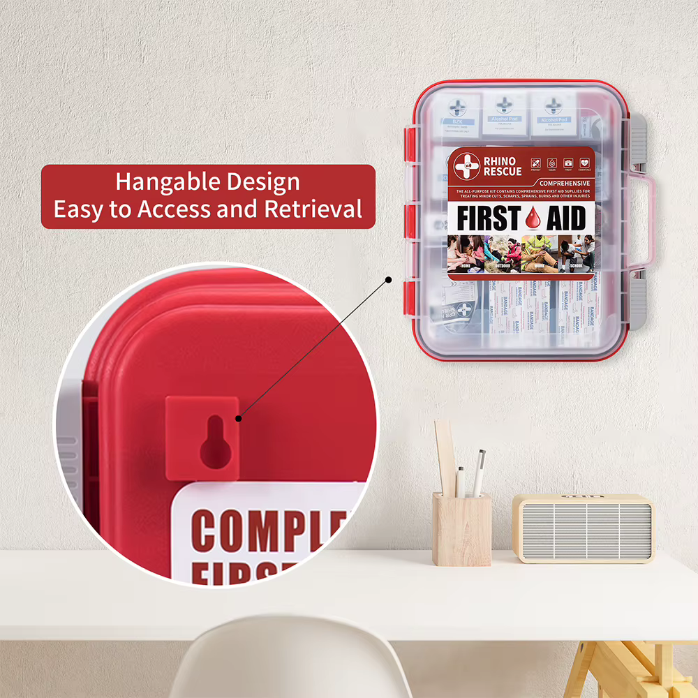 RHINO RESCUE 350 Pieces OSHA All-Purpose First Aid Kit, Home & Office Professional Medical Supplies, for Emergency, School — image 5