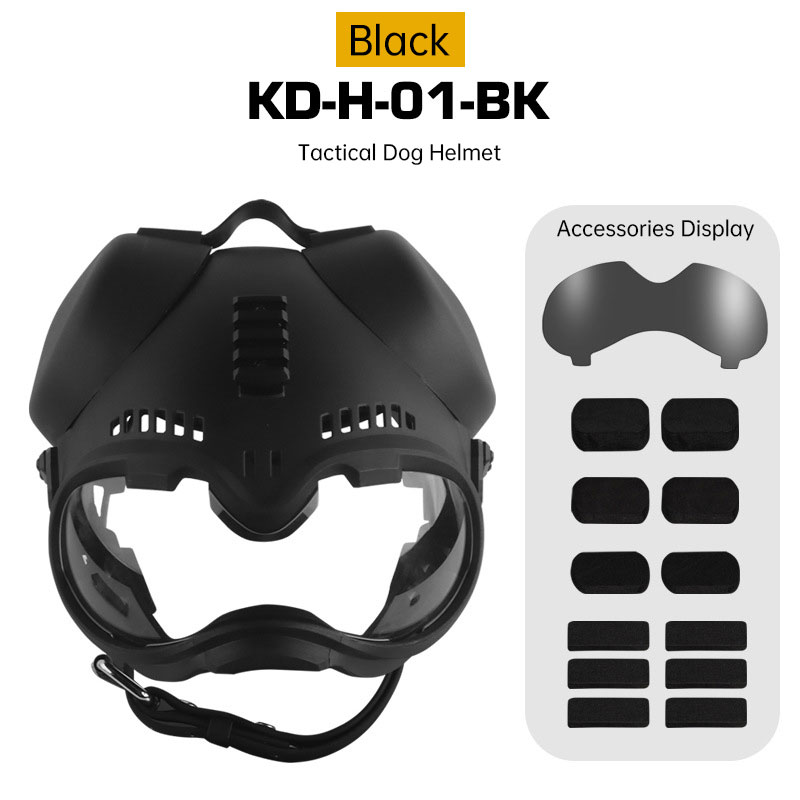 K9 Tactical Dog Helmet - Hunting/Military Training, Motorcycle Protection + Goggles — image 7