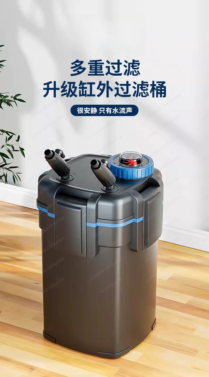 Sistema de Filtro de Inodoro para Tanques de Peces. Filtro de Cáncer Externo con Bomba Silenciosa, Biofiltración de Acuario para Agua Dulce y Salada — imagen 4