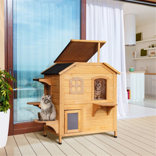 Wooden Cat House — imagen 1