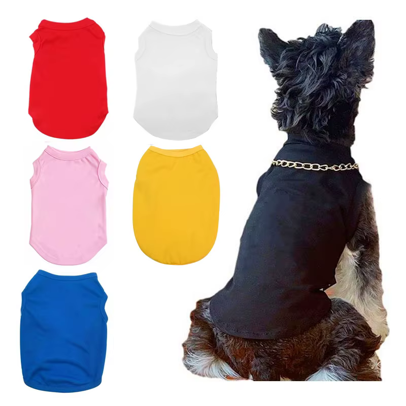 Top de baño suave y transpirable, chaleco sin mangas de verano para perros y gatos, camiseta ligera para cachorros, ropa cómoda para mascotas — imagen 1