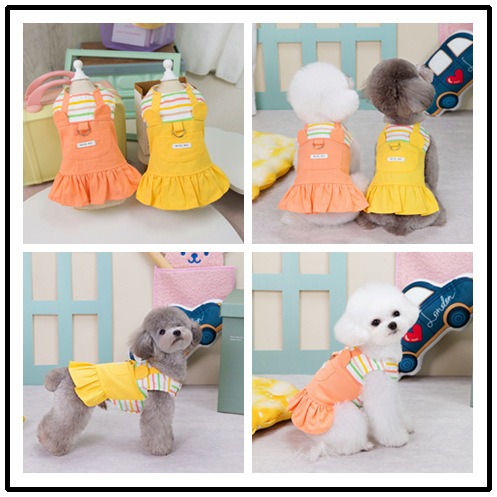 New striped patchwork skirt for pet products — image 4