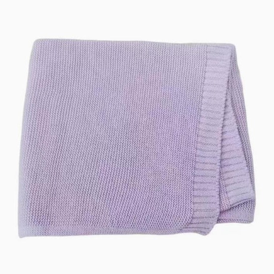 Cotton Knitted Baby Blanket with Embroidered Bear and Personalized Name, Soft Infant Car Seat Cover and Nap Blanket — image 17