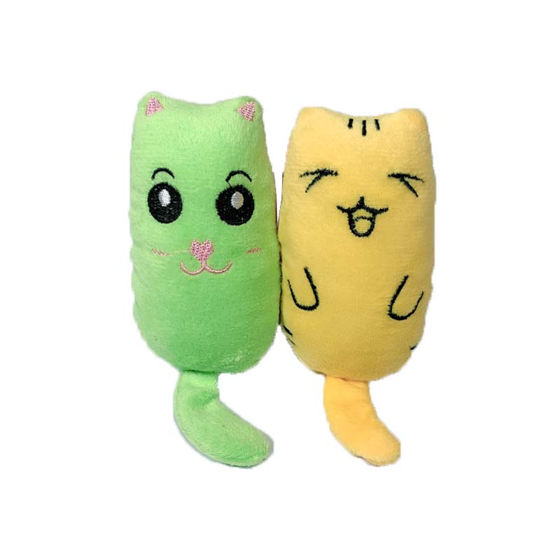Juguetes de Pepino para Gatos que Mastican, Interactivos y Divertidos, Juguetes de Peluche con Garras y Sonido para Gatas y Kitten — imagen 6