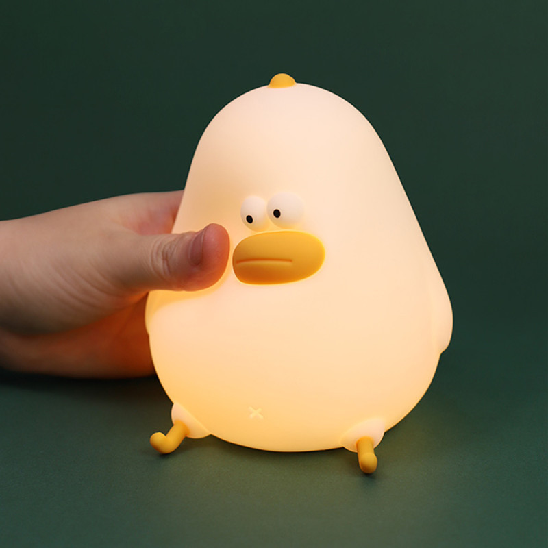 Little Fat Chicken Led Silicone Light USB Charging Dimming Timing With Sleeping Light Children's Eye Protection Night Bedside Night Light — image 4