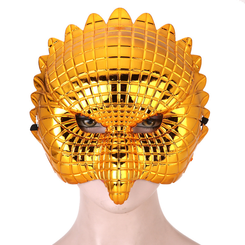 Halloween Lion Leopard Owl Pig Head Electroplated Mask Popular Movie Theme Costume Party Prop — image 5