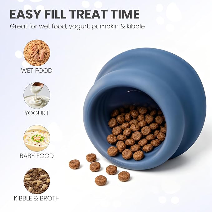Freeze Dog Enrichment Lick Toy, Stuffable Frozen Treat Bowl For Slow Feeding And Interactive Pet Enrichment — image 1