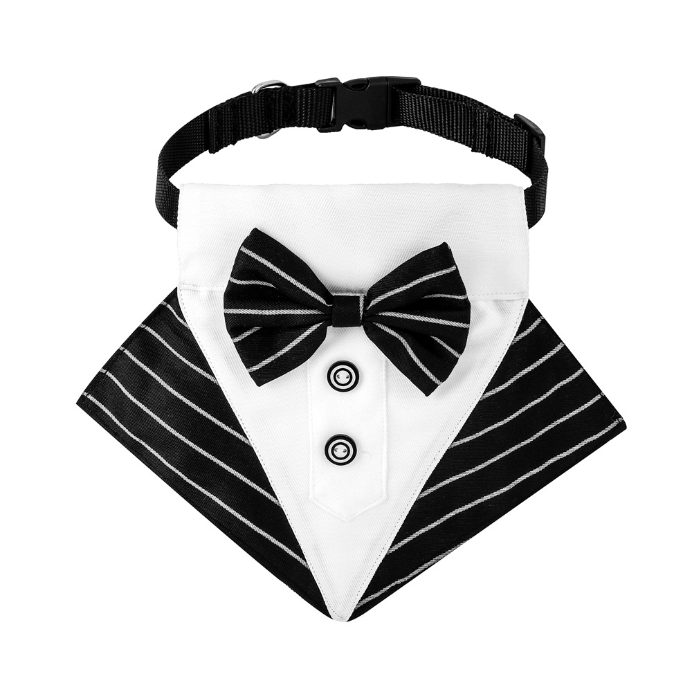 TANPOPO British style wedding suit dog bibs wedding triangle scarf pet scarf — image 9
