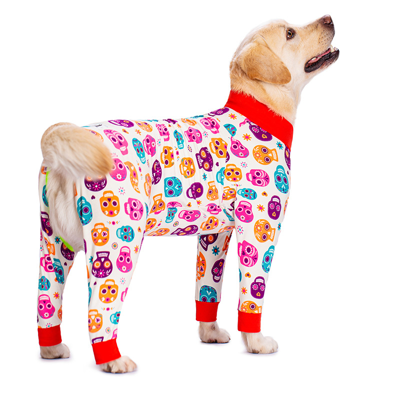 Medium and large dog pet clothing thin design belly protection weaning and sterilization suit — image 15