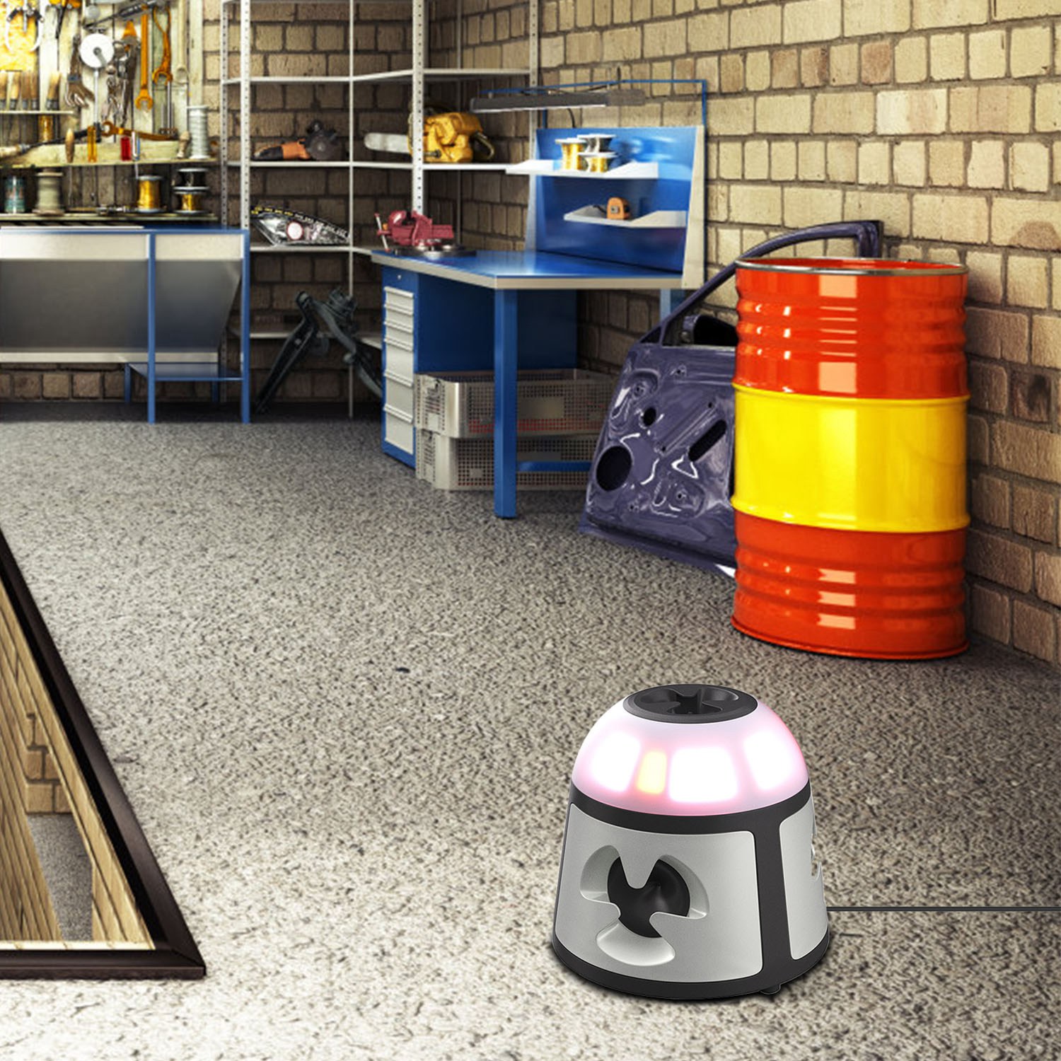 Repelente Ultrasónico de Ratones 360 Grados para Interior, Dispositivo de Control de Roedores para Ratas y Ardillas con 4 Modos, 9 Luces Estroboscópicas y Bocina de Alarma, para Cocina y Almacén — imagen 14