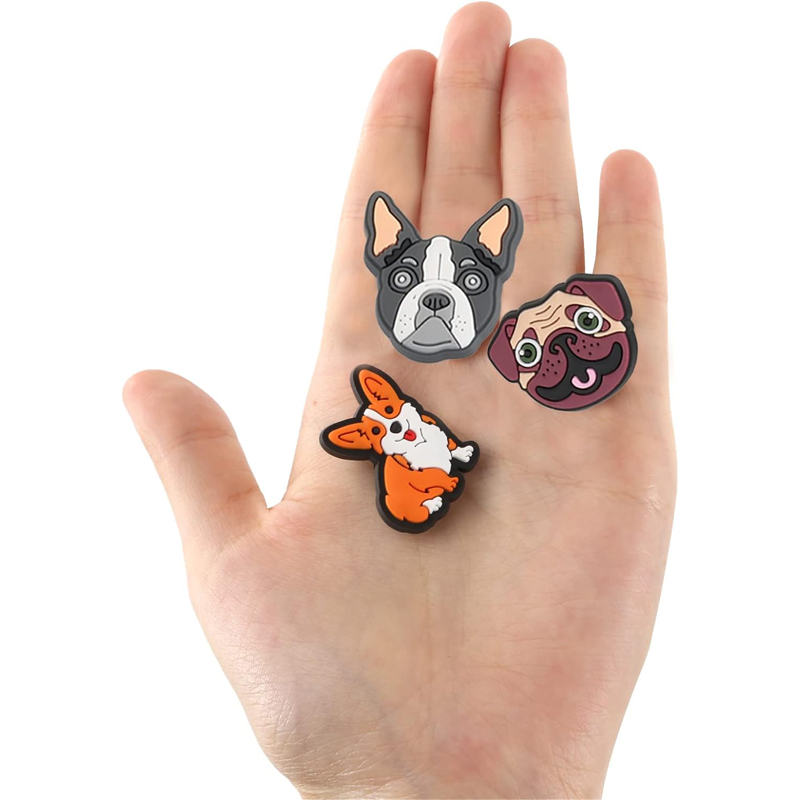 25 Piezas de Accesorios Decorativos para Zuecos, Serie de Animales y Perros de Dibujos Animados, Flores y Hebillas, Decoración Tierna para Zapatos de Jardín — imagen 2