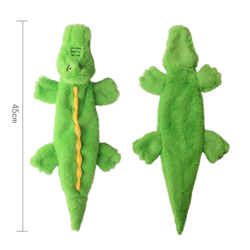 New Pet Plush Crocodile Pig Elephant Sound Paper Toy Dog Relief Bite Resistant Leather Shell Toy — image 2