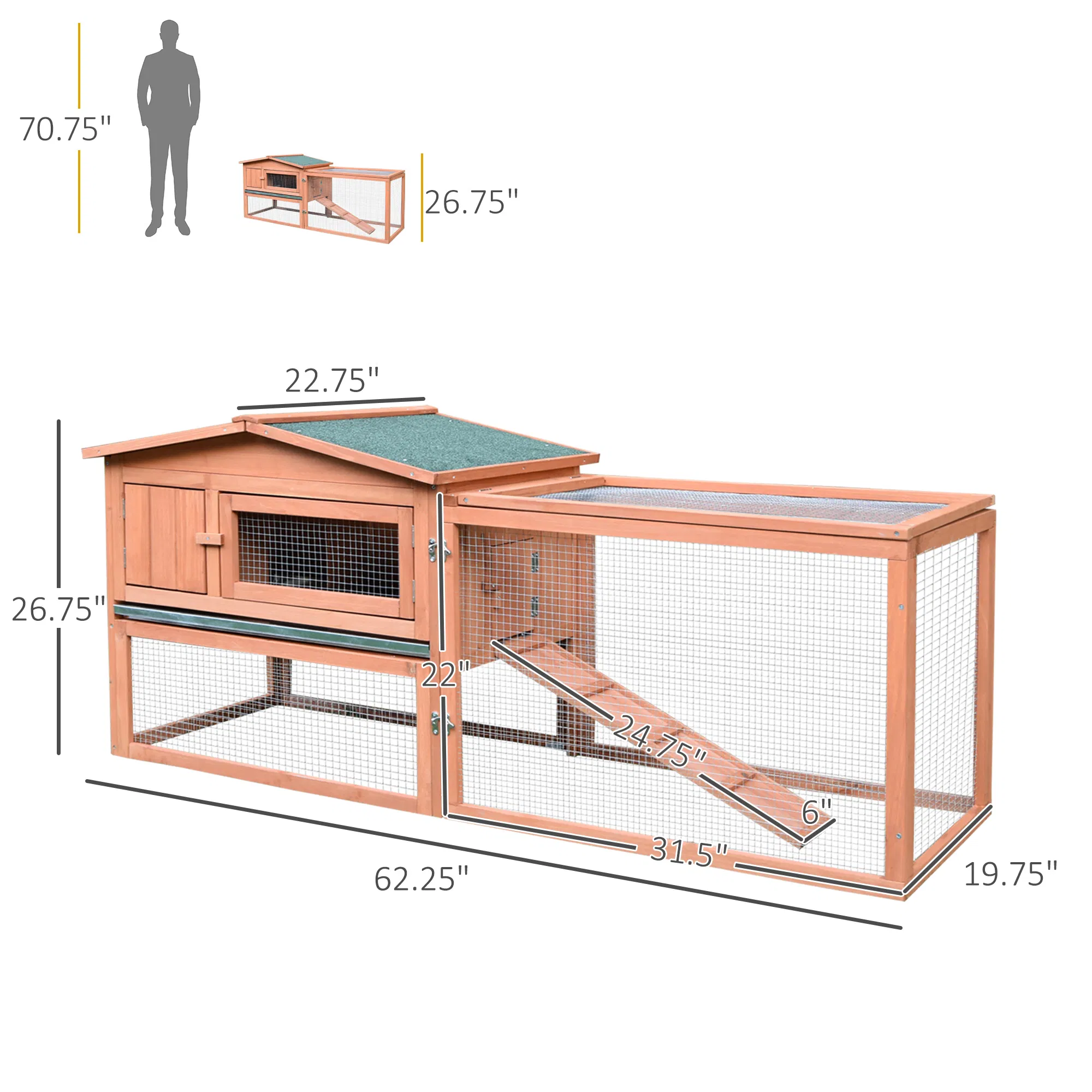 Rabbit Cage Outdoor, Rabbit House — image 2