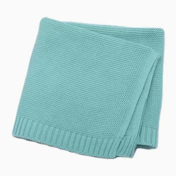 Cotton Knitted Baby Blanket with Embroidered Bear and Personalized Name, Soft Infant Car Seat Cover and Nap Blanket — image 13