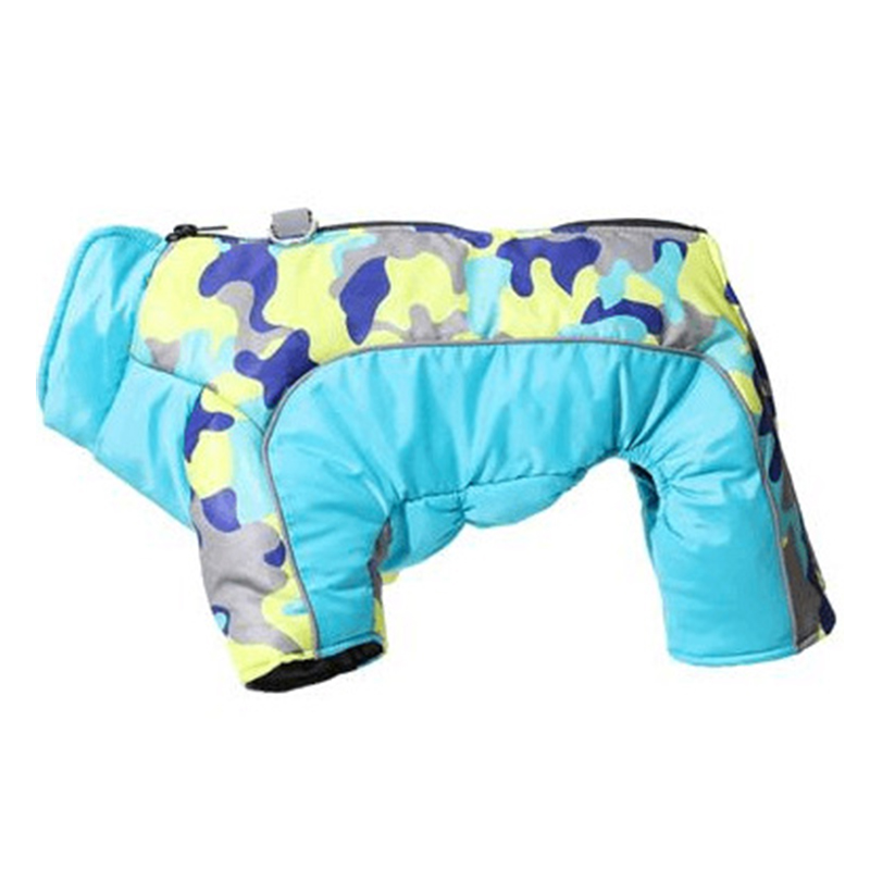 Chaquetón de invierno para perros y gatos, impermeable y reflejante con D-ringen para pequeños y medianos canes, bulldog y pug — imagen 2