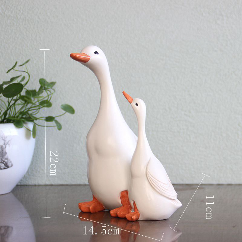 Garden Ornaments Simulation Mother-Daughter Duck Courtyard Decoration Micro-Landscape Ornaments Resin Crafts — image 5