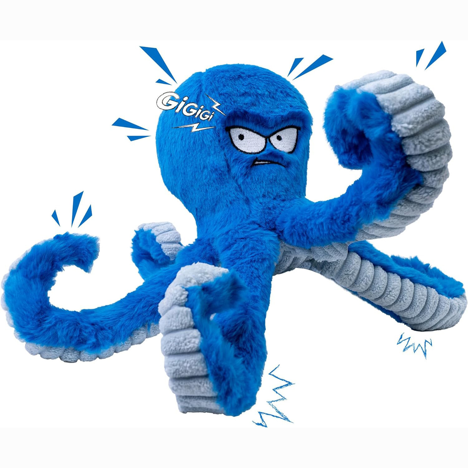 Stuffed Tough Dog Chew Toys Large Dog Toys To Keep Them Busy Interactive Squeaky Toys Tug Of War Crinkle Puppy Dog Toy — image 7
