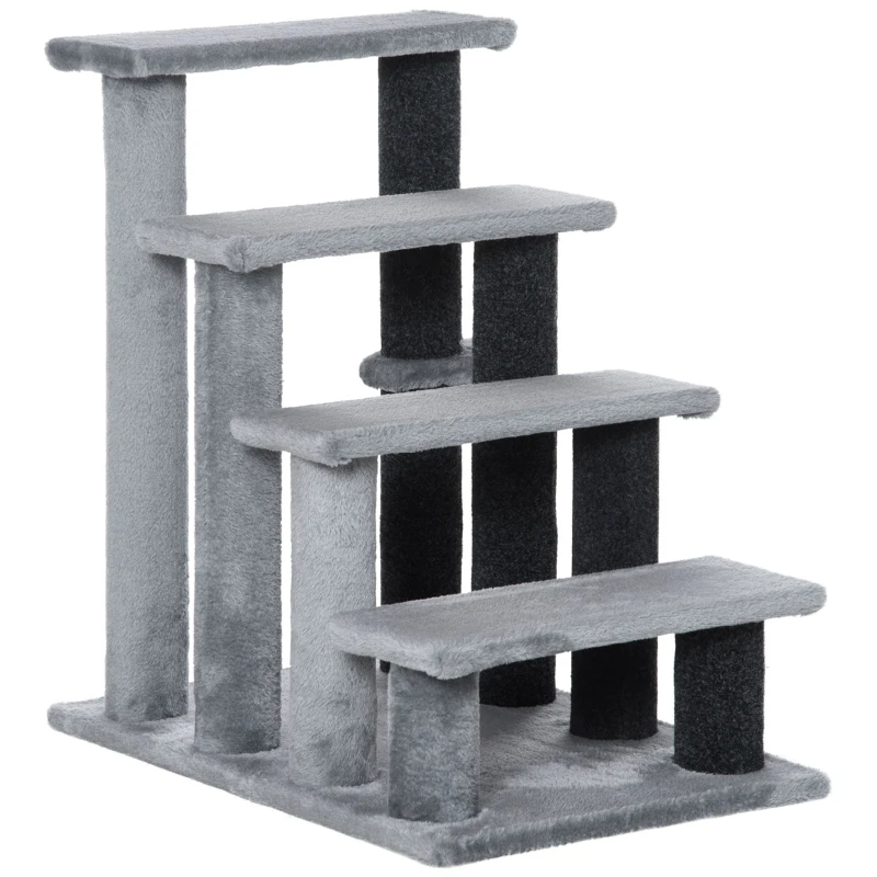 Cat Tree, Cat Tower Cat Stair Steps With Scratching Post, Hanging Play Ball For High Bed, Sofa, Indoor Outdoor — image 8