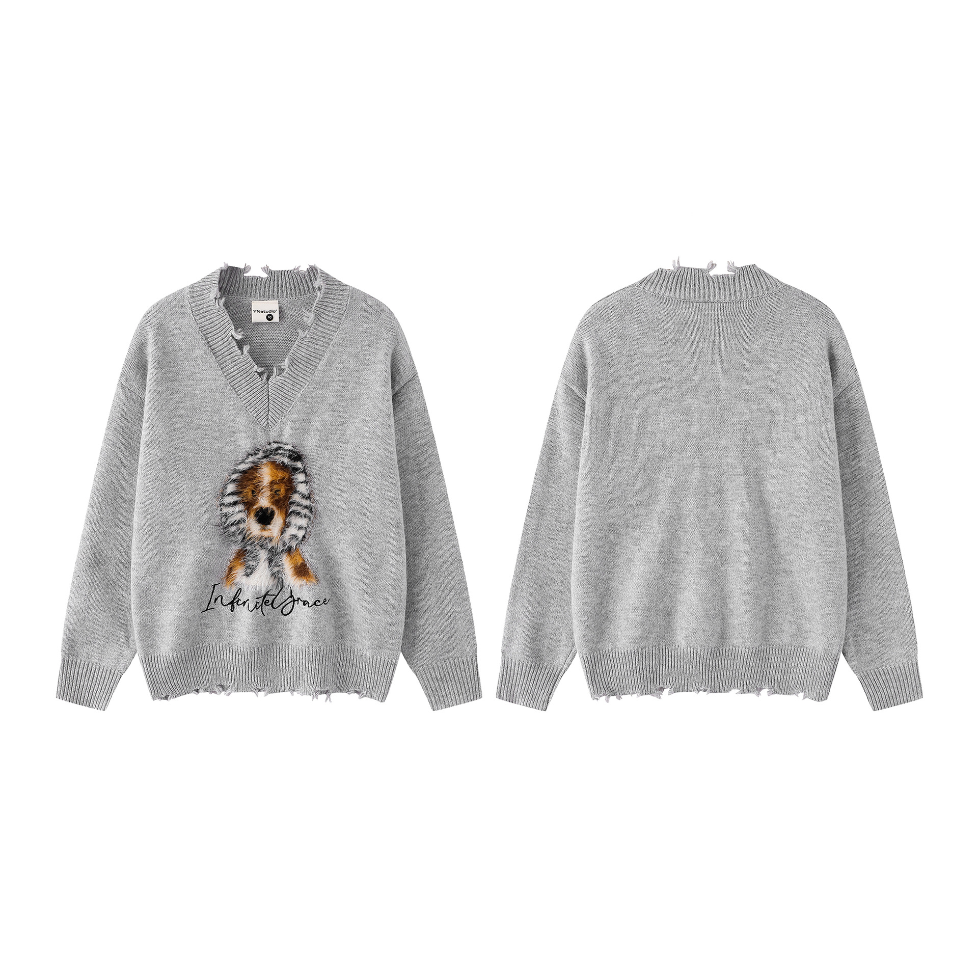Fun Dog V-neck Sweater — image 6