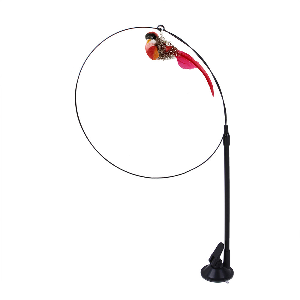Palito de juguete para gatos con sujeción por cable de acero, intercambiable y con varias cabezas — imagen 14