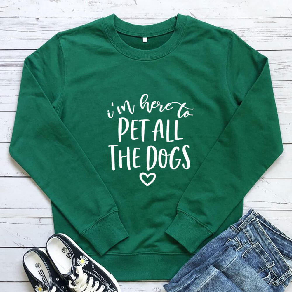 Pet All The Dogs letter printed hoodie — image 9