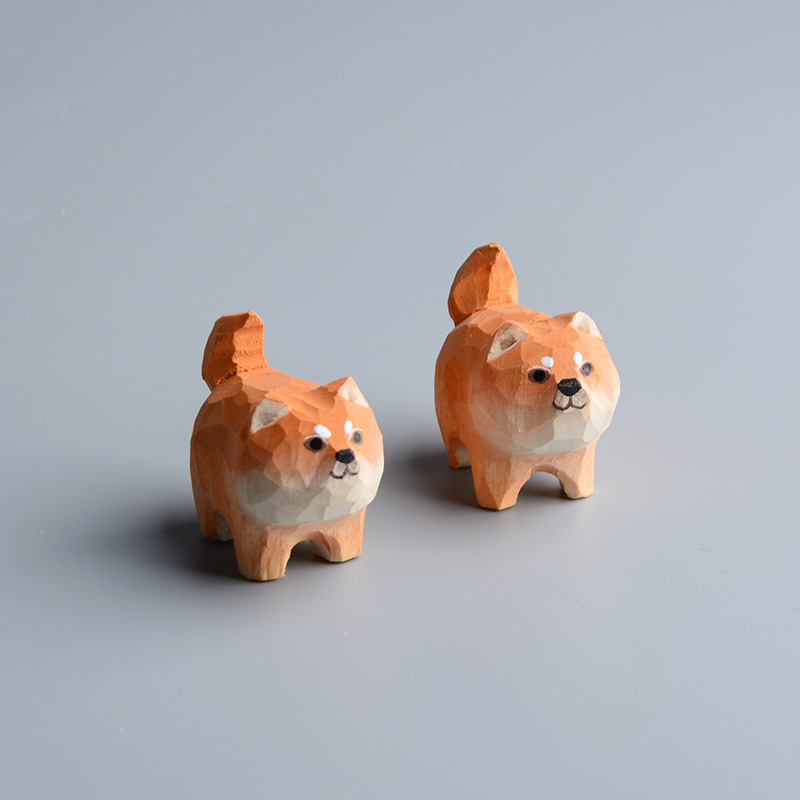 Creative Wooden Cat Trinkets Crafts Handmade Wood Carving — image 21