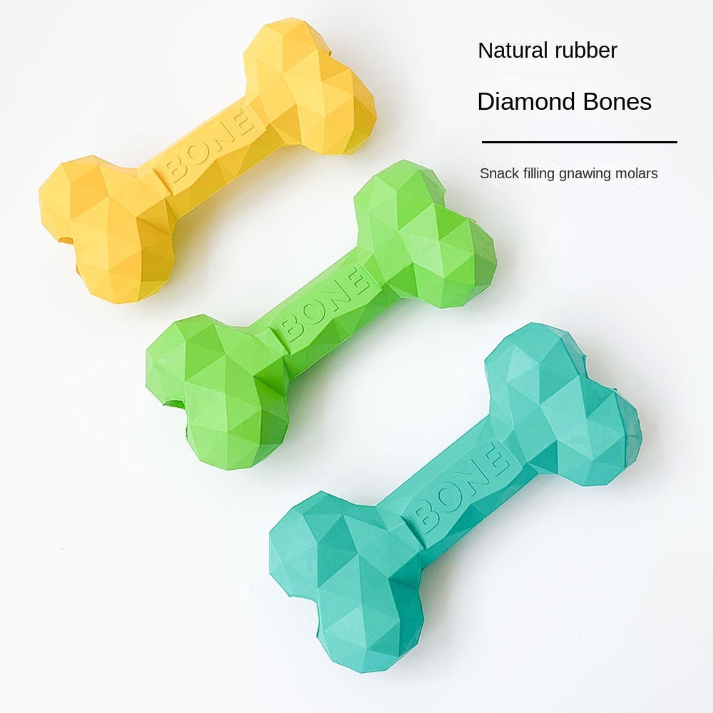 Juguetes de masticación lento para mascotas con hueso de diamante — imagen 1