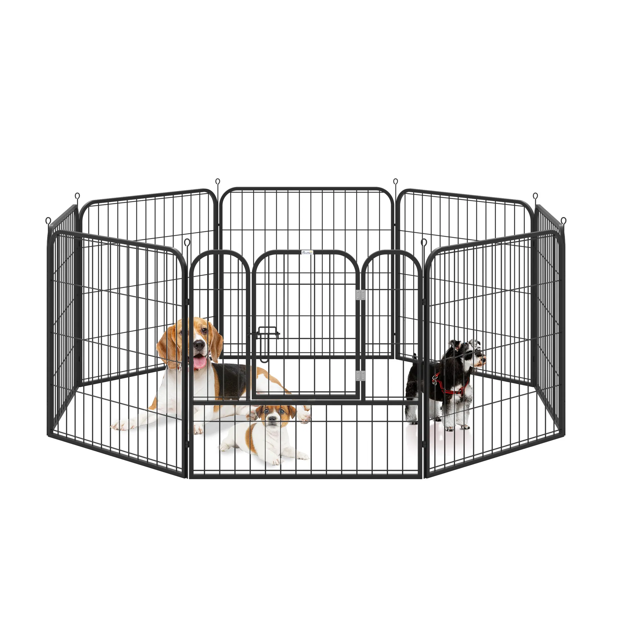 8 Panel Pet Playpen Play Yard Fence Home DIY Heavy-Duty Metal Foldable Indoor Outdoor 31.5"H — image 1