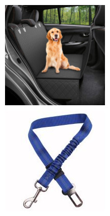 Dog Car Seat Cover View Mesh Pet Carrier Hammock Safety Protector Car Rear Back Seat Mat With Zipper And Pocket For Travel — image 12
