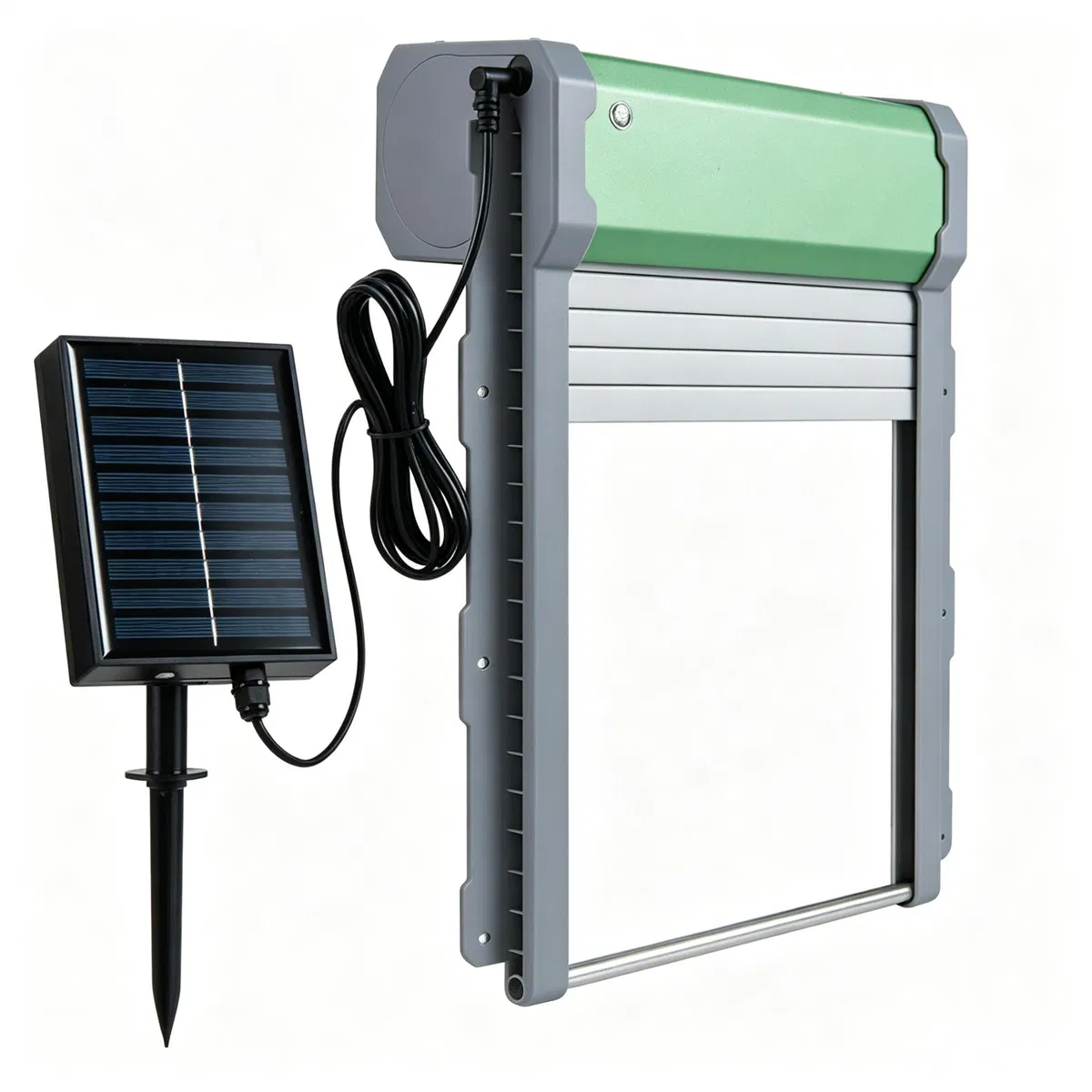 Solar Powered Automatic Chicken Coop Door with 4 Modes Light Sensor Timer Remote Control, Anti-Pinch Weatherproof Aluminum Opener for Chickens Ducks Rabbits Poultry — image 6