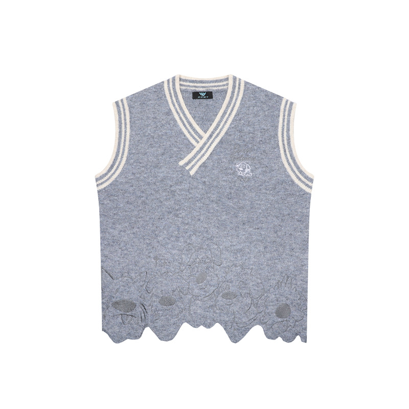 Dog Dark Pattern Cross Sweater — image 1