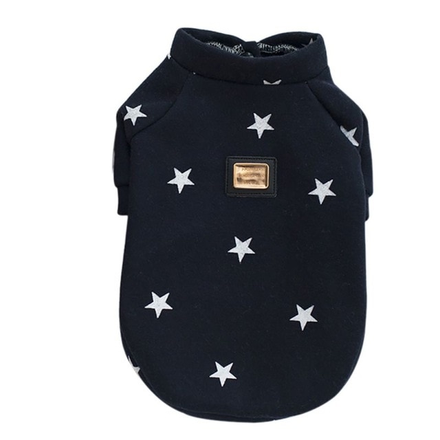 Warm Pet Dogs Hoodies Pentagram Five Stars Pattern Puppy Clothes Cute Autumn and Winter Dog Accessories — image 7
