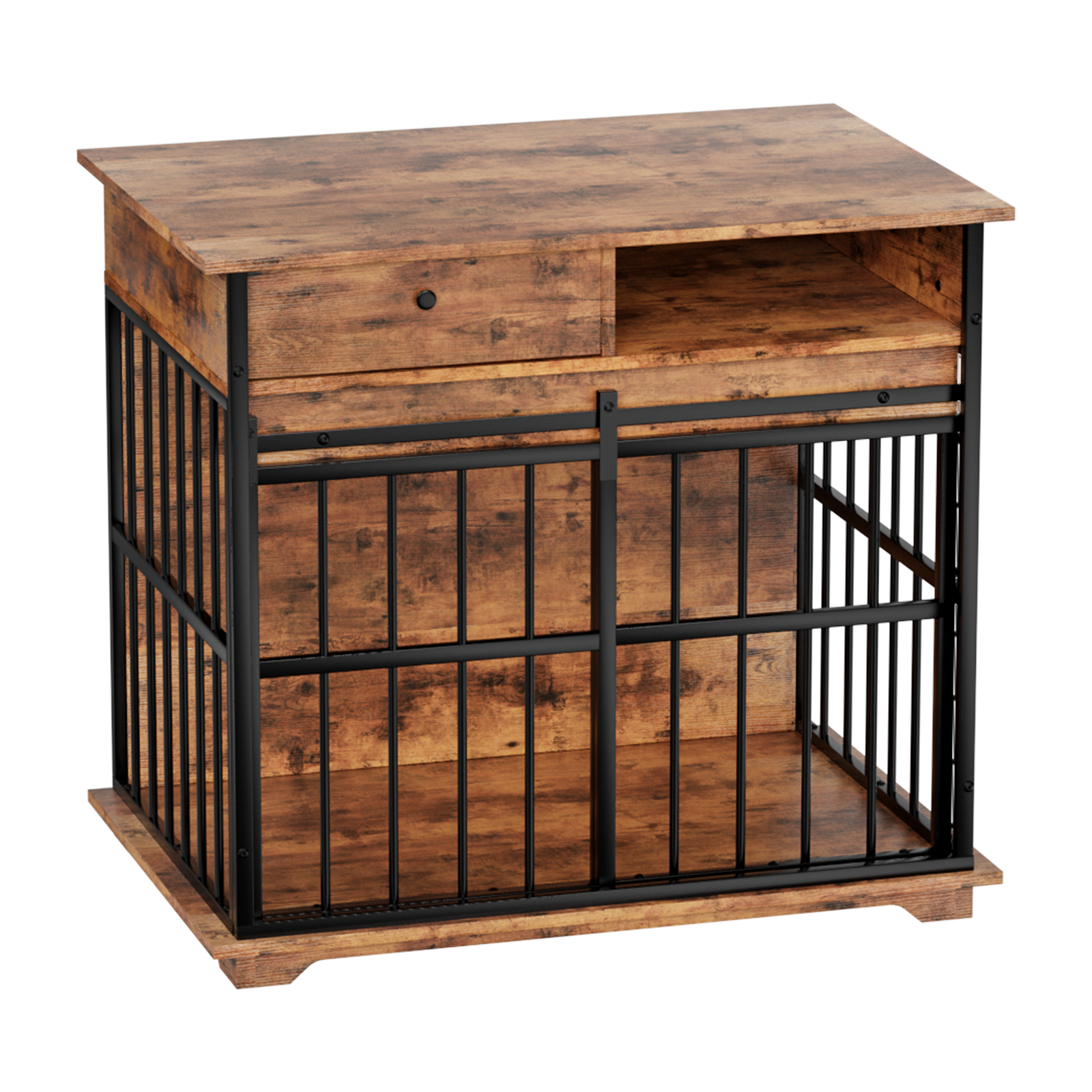 Dog Crate Furniture, Large Dog Cage Furniture With Tray For Medium Large Dogs, Wooden Dog Kennel Furniture — image 5