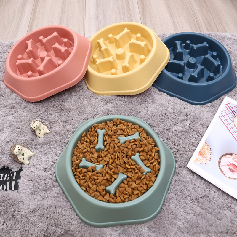 Tazón de Comida Lenta Antiahogo para Mascotas, Tazón para Perros en Forma de Hueso de Alimentación Lenta, Tazón Antiderrame — imagen 2
