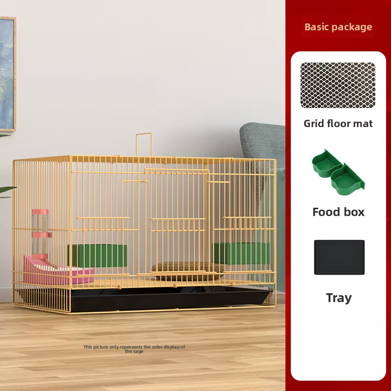 Caja para Aves de Gran Tamaño - Jaula de Hierro Forjado para Canarios y Pájaros Exóticos — imagen 1
