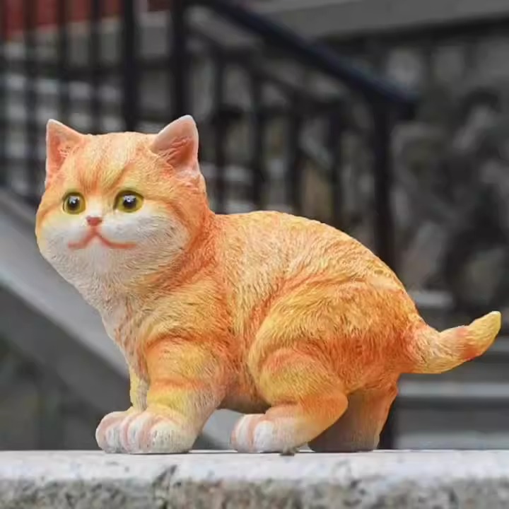 Outdoor cat ornament resin — image 5