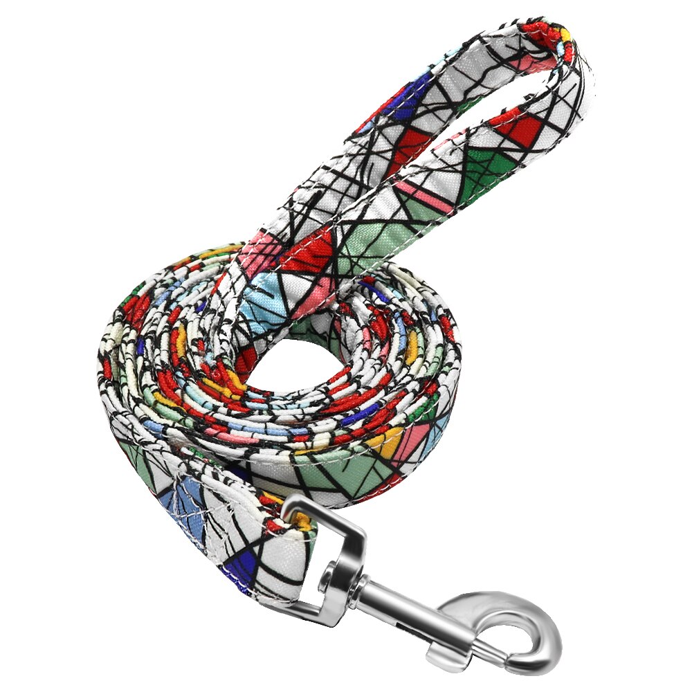 Thick Dog Leash Nylon Rope Printed Dog Cat Leash Pet Leashes Rope Puppy Leads for Outdoor Walking Training Pet Supplies — image 9