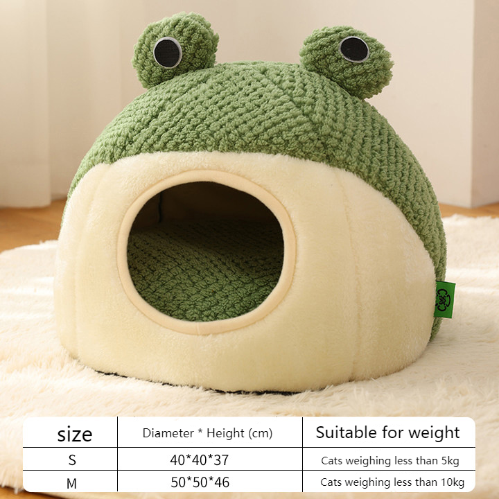 Nido Pet Serie Pequeña Rana: Nido para Gatos, Nido Cálido para Perros, Casa de Otoño e Invierno — imagen 3