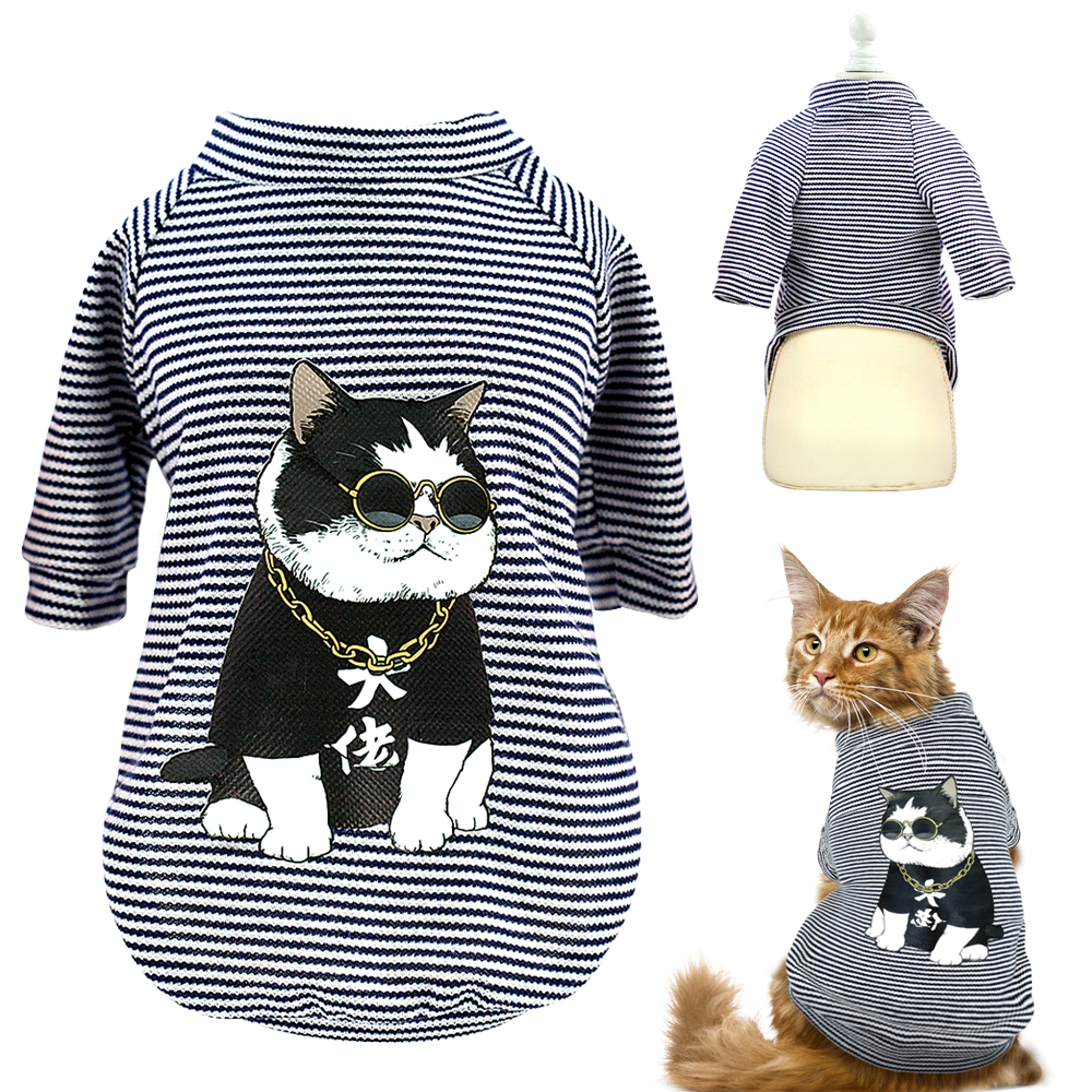 Cute Dog Clothes For Small Dogs Cats Pug French Bulldog Chihuahua Cotton Pet Clothes Puppy Shirt Summer Dog Vest T-shirts S-2XL — image 3