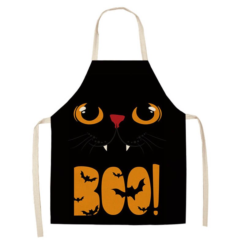 Cotton and linen creative European and American cartoon cute cat apron — image 11