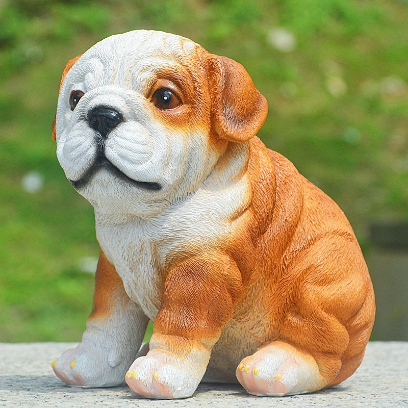 Bulldog ornament puppy resin — image 2