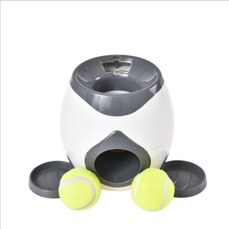 2 Balls Launcher Toy Training Dog Toy Slow Feeder Remote Puppy Pet Indoor Training Tennis Ball Feeder Machine — image 5